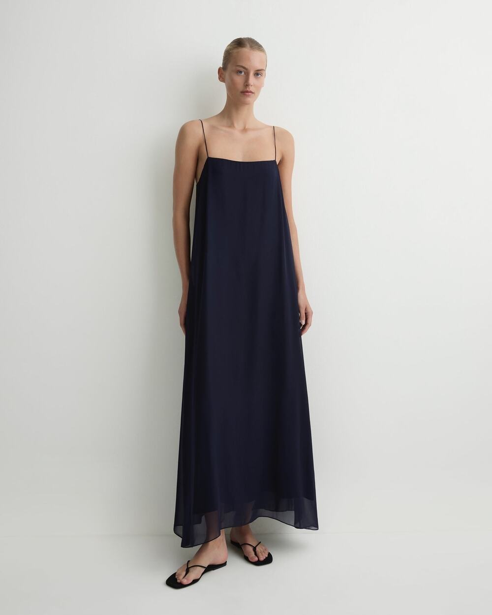 BONDI BORN Capri Silk Cami Dress Navy Size US 6 / AU 10 NWT (2)
